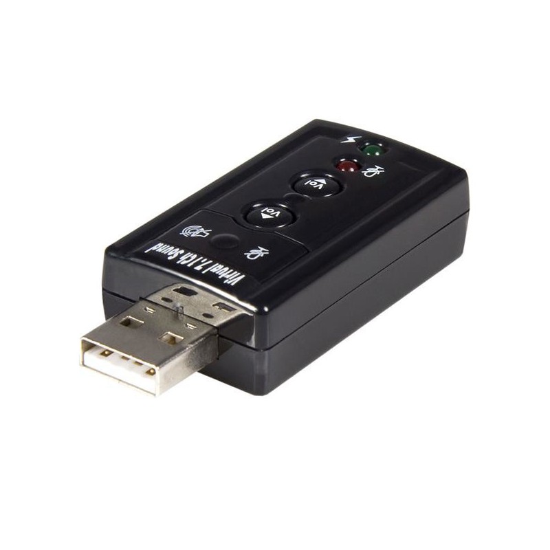 USB Audio Adapter 7.1 - USB auf Soundkarte Virtual 3D Soundeffekt 7.1 - Sound...